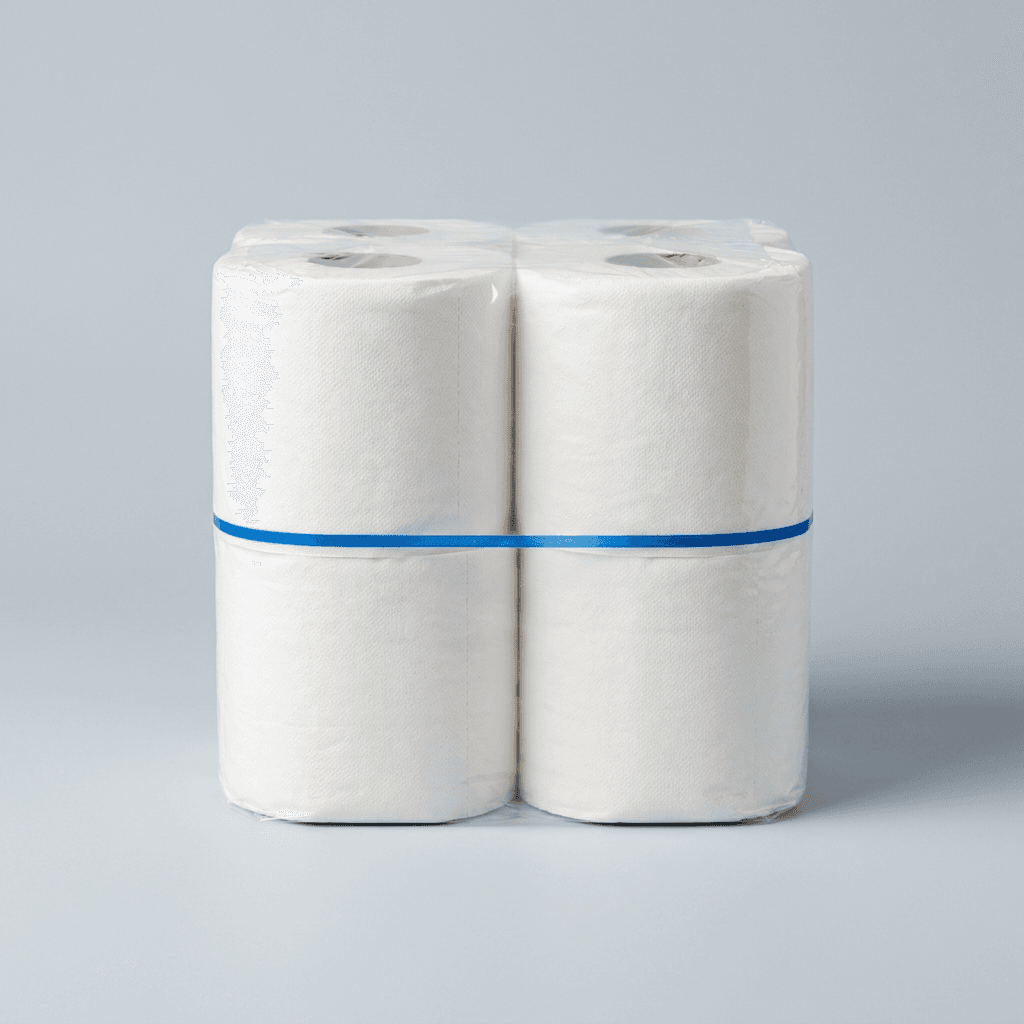 Papel higiénico, Paquete de 4 rollos